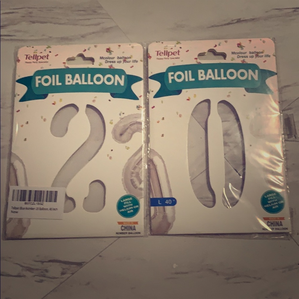 Foil #20 Balloons